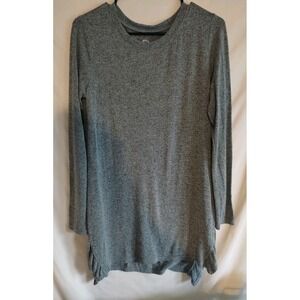 Maurices Long Sleeve Tunic Top Teal/Gray Size Small